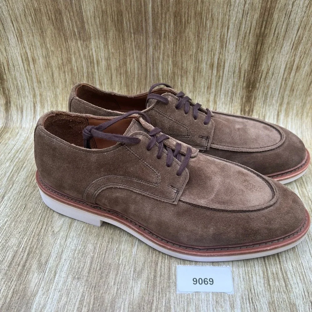 Allen Edmonds Waylon Derby Men's Size 9.5 D Brown Suede Dress Shoes 7091 NEW
